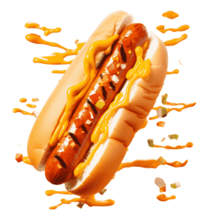 (Choice of Topping) WEZZUP Grilled BBQ Hot Dog Sandwich