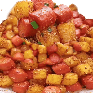 TETRACO Potato cubes with Hot Dog bites